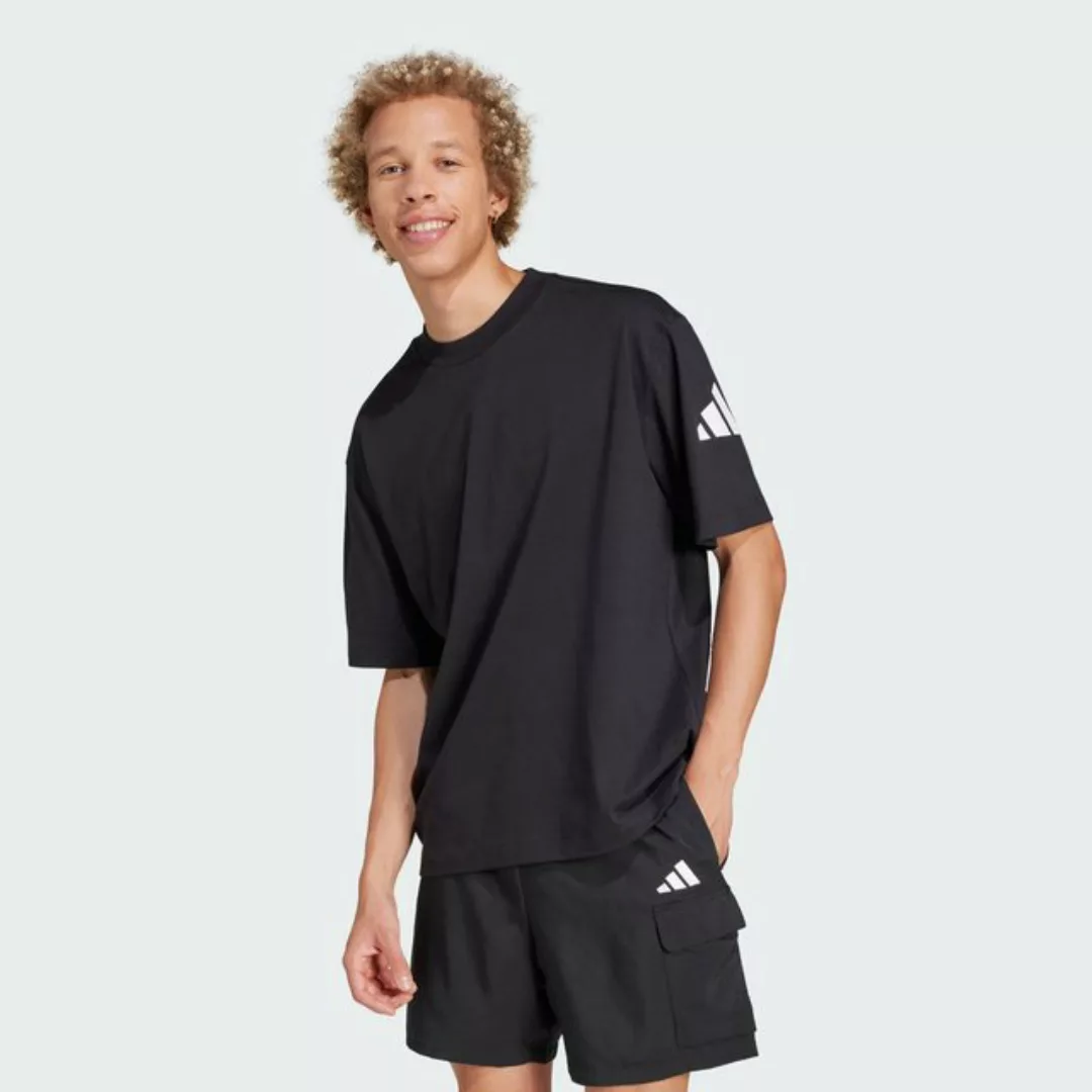 adidas Sportswear Poloshirt ESSENTIALS LOOSE FIT 3 BAR LOGO T-SHIRT günstig online kaufen