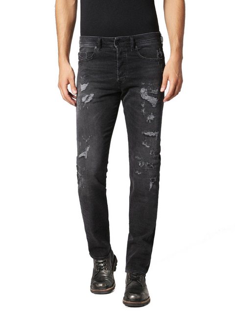 Diesel Tapered-fit-Jeans Diesel Buster 0683P Herren Jeans Hose Regular Slim günstig online kaufen