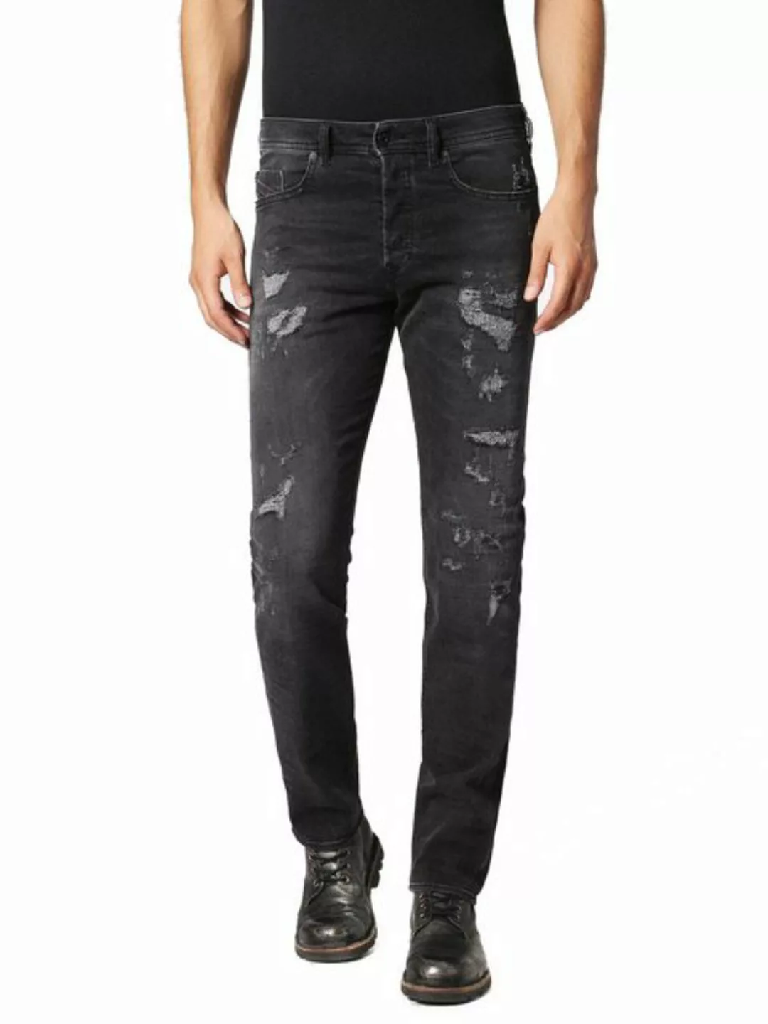 Diesel Tapered-fit-Jeans Diesel Buster 0683P Herren Jeans Hose Regular Slim günstig online kaufen