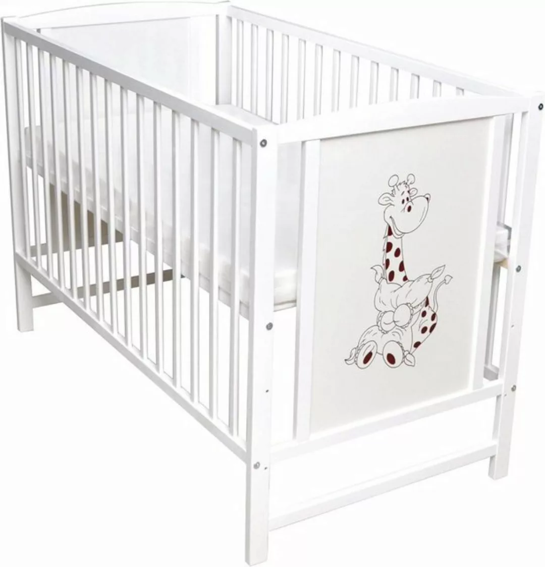 Dedstore-Baby Kinderbett Babybett Matratze 120x60 cm höhenverstellbar Motiv günstig online kaufen