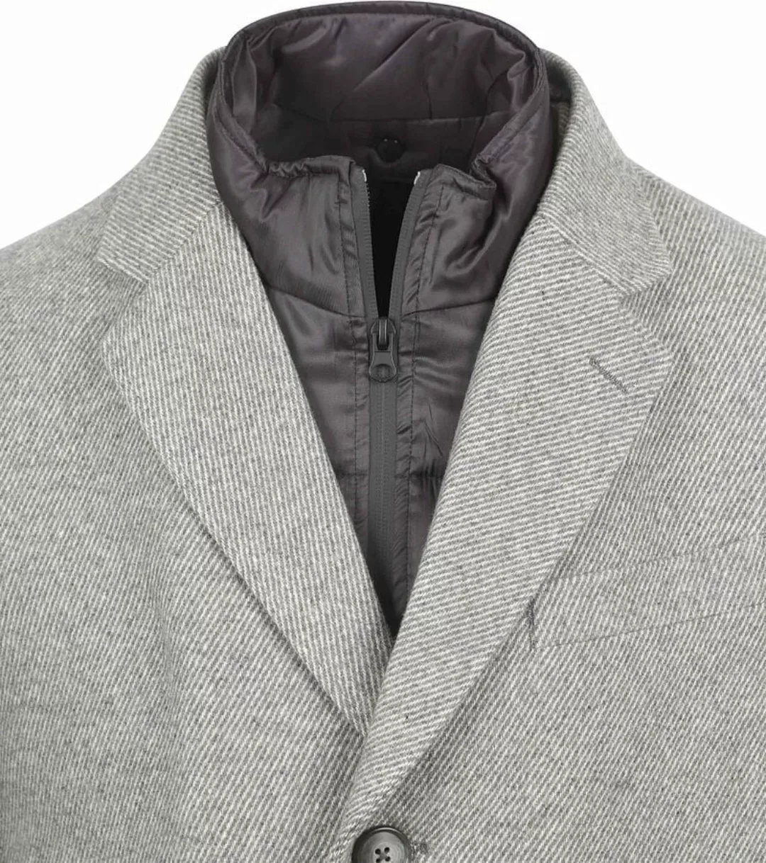 Suitable Coat Wolle Twill Grau - Größe 54 günstig online kaufen