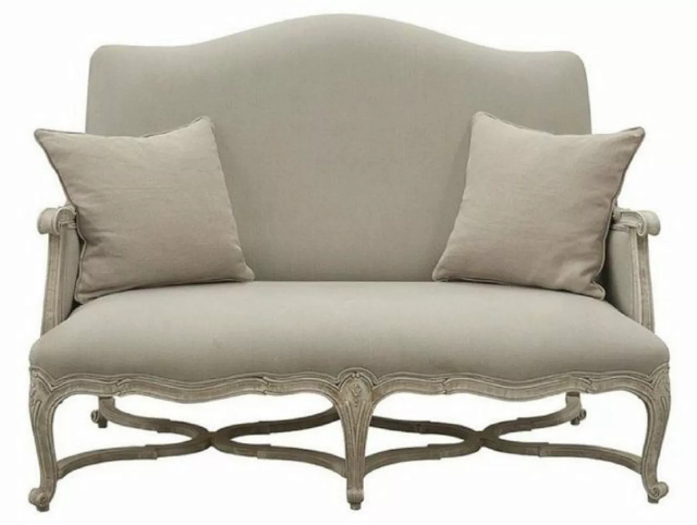 Casa Padrino Sofa Luxus Barock Sofa Grau / Antik Grau 150 x 100 x H. 115 cm günstig online kaufen