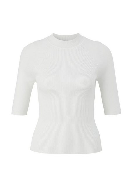 Comma Sweatshirt Strickpullover, WHITE günstig online kaufen