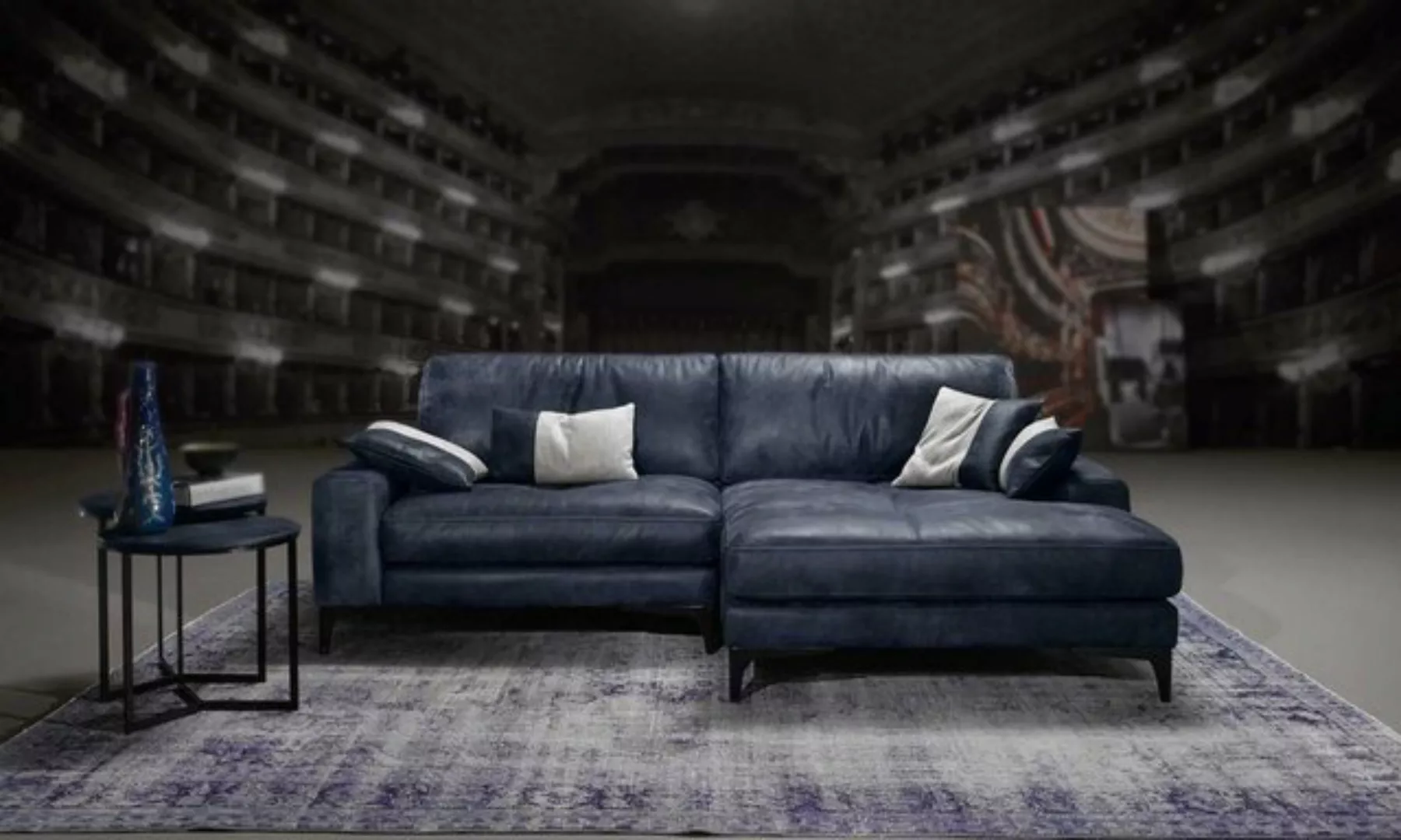 JVmoebel Ecksofa Ecksofa Sofa Wohnzimmer Sofas Leder Luxus Eck L-Form Stil günstig online kaufen