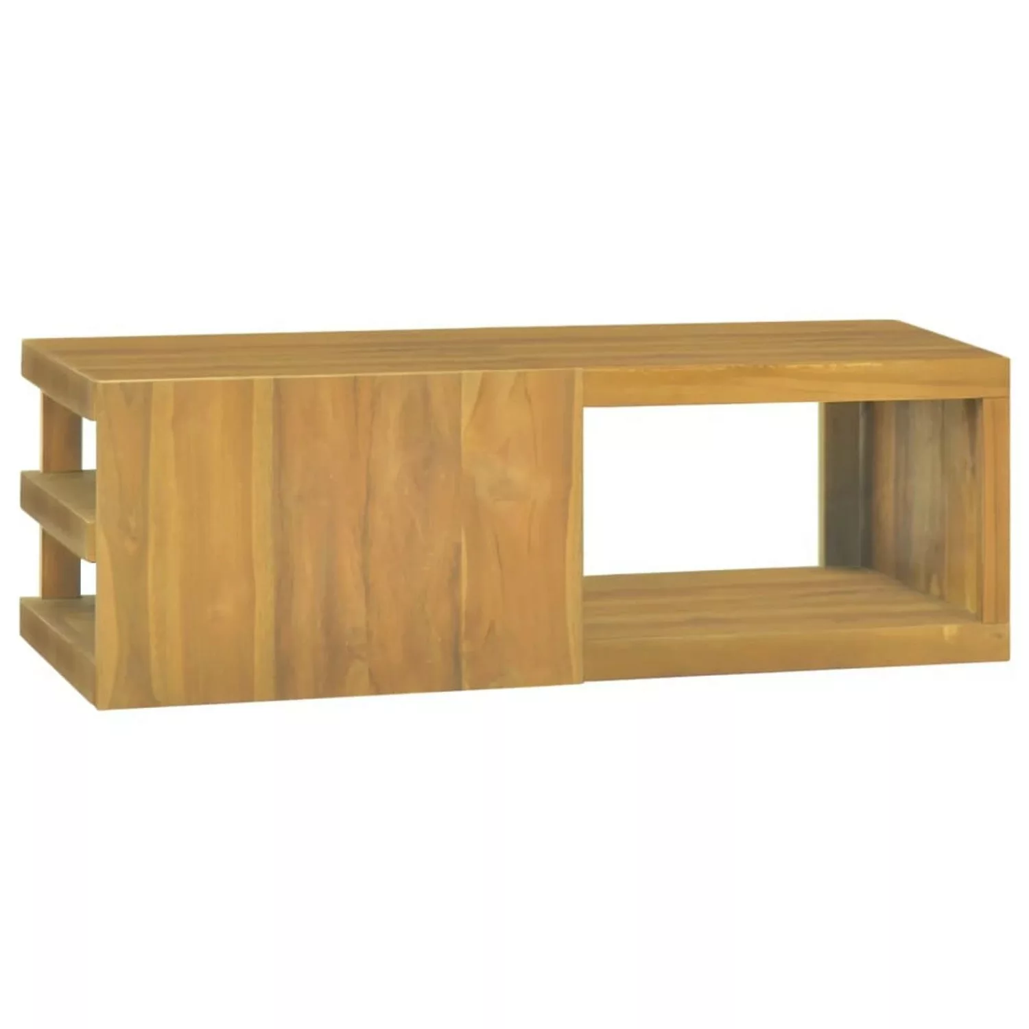 vidaXL Hängeschrank Wand-Badschrank 90x40x30 cm Massivholz Teak günstig online kaufen