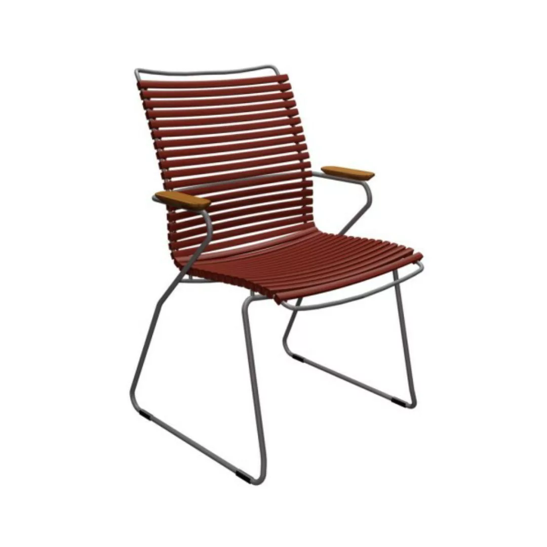 Outdoor Stuhl Click hohe Rückenlehne paprika günstig online kaufen