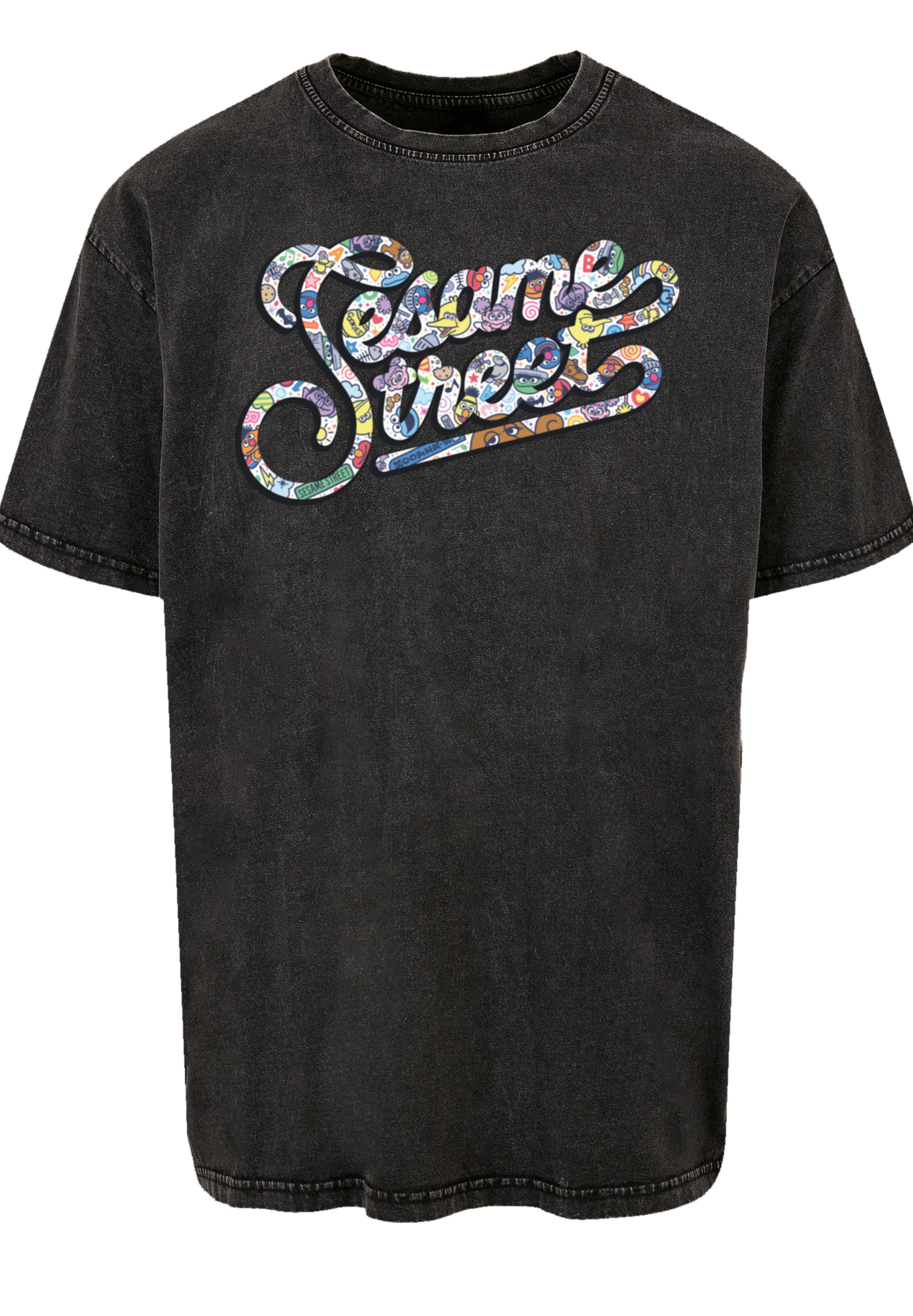 F4NT4STIC T-Shirt "Sesamstraße Coloured lettering", Premium Qualität, Weihn günstig online kaufen