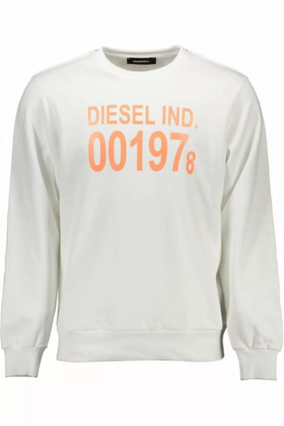 Diesel Sweatshirt Moderner Herrenpullover in Weiß: Rundhals günstig online kaufen