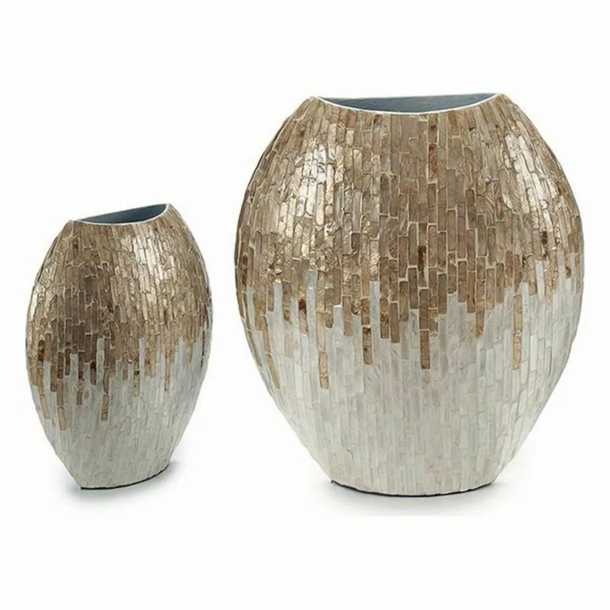 Vase Holz Perlmutt Dm (15 X 35 X 32 Cm) günstig online kaufen