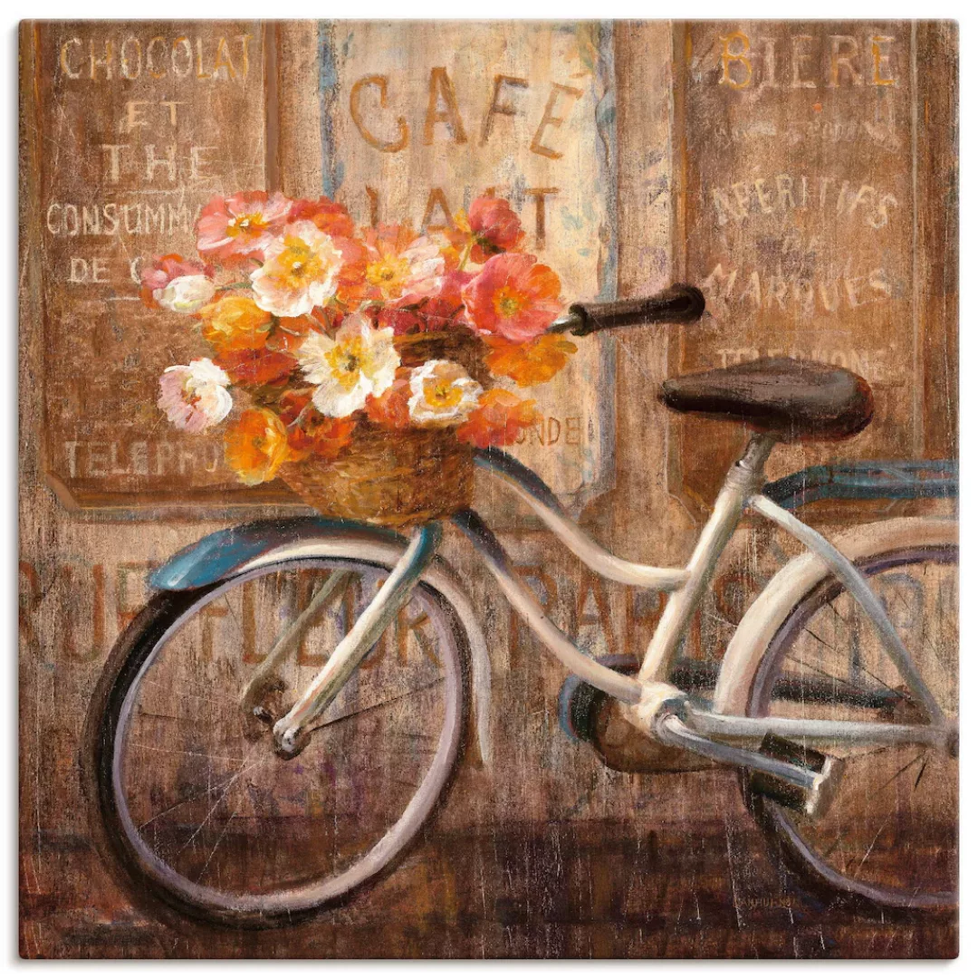 Artland Wandbild »Triff mich im Cafe II«, Fahrräder, (1 St.) günstig online kaufen