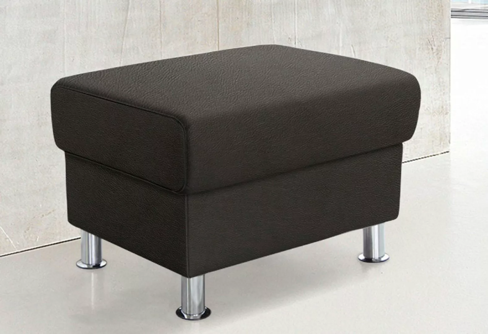 TRENDMANUFAKTUR Hocker "Rondo, Polsterhocker zur Serie, Breite 67 cm, Füße günstig online kaufen