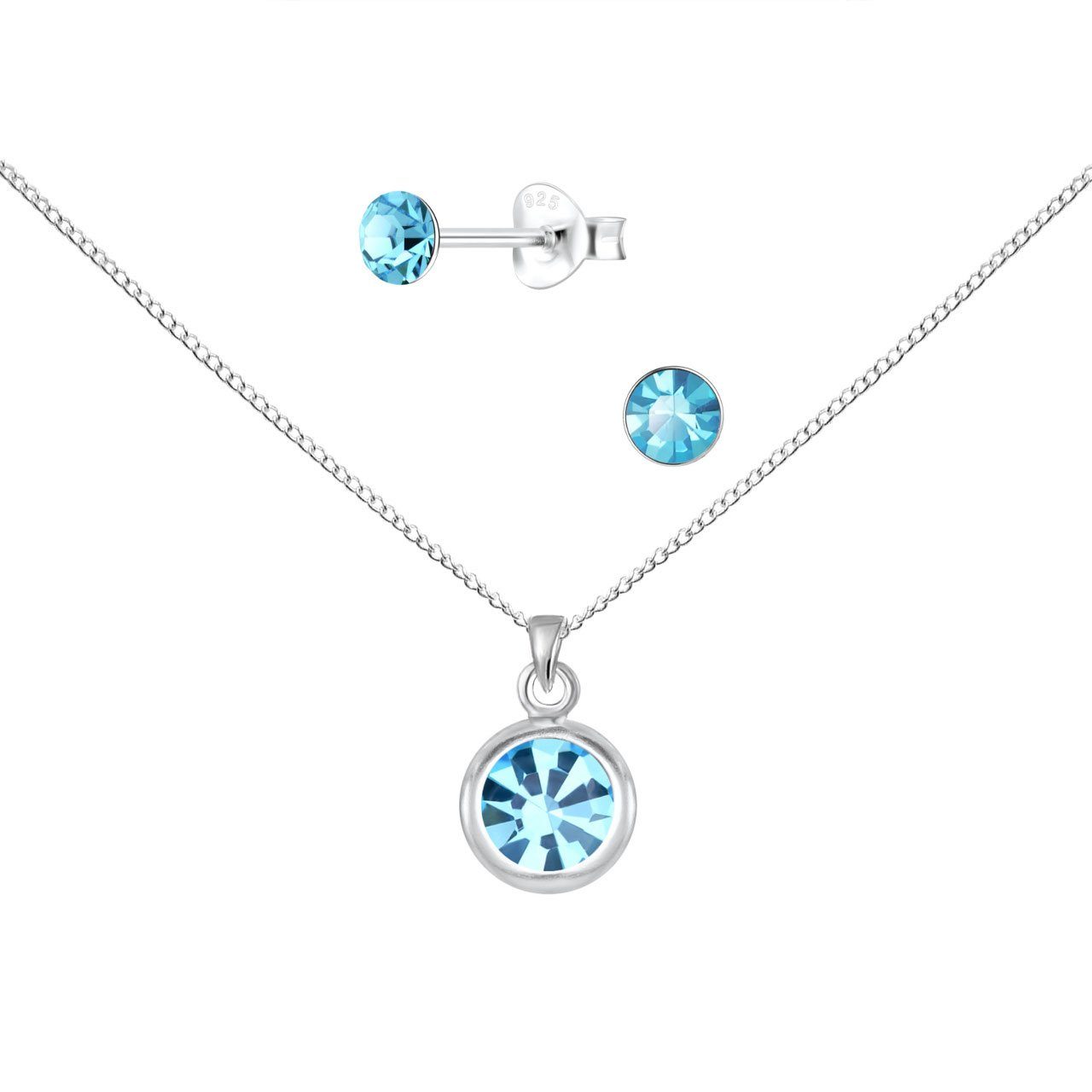 ALEXANDER YORK Schmuckset SOLITÄR aqua bohemica günstig online kaufen