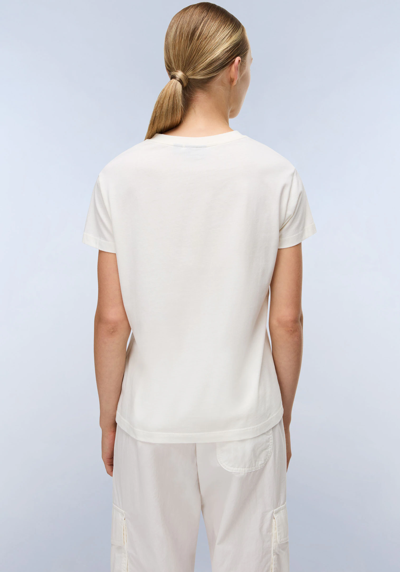 Napapijri Kurzarmshirt "S-BOX LOGO SS W 1 A69 LANGOUSTINO A69", Mit Rundhal günstig online kaufen