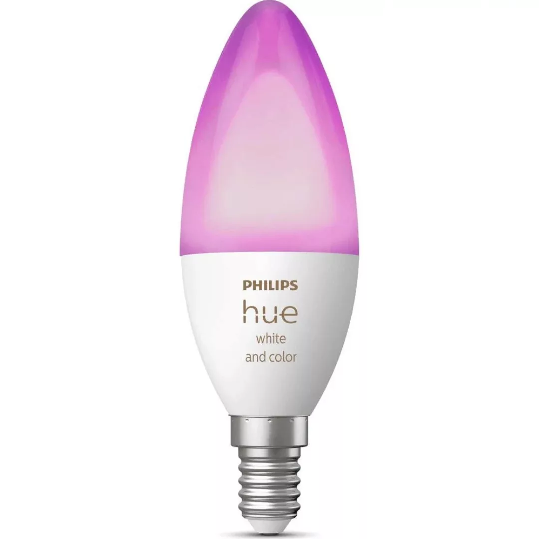 Philips Hue Bluetooth White & Color Ambiance LED E14 5,3W 470lm Einerpack günstig online kaufen