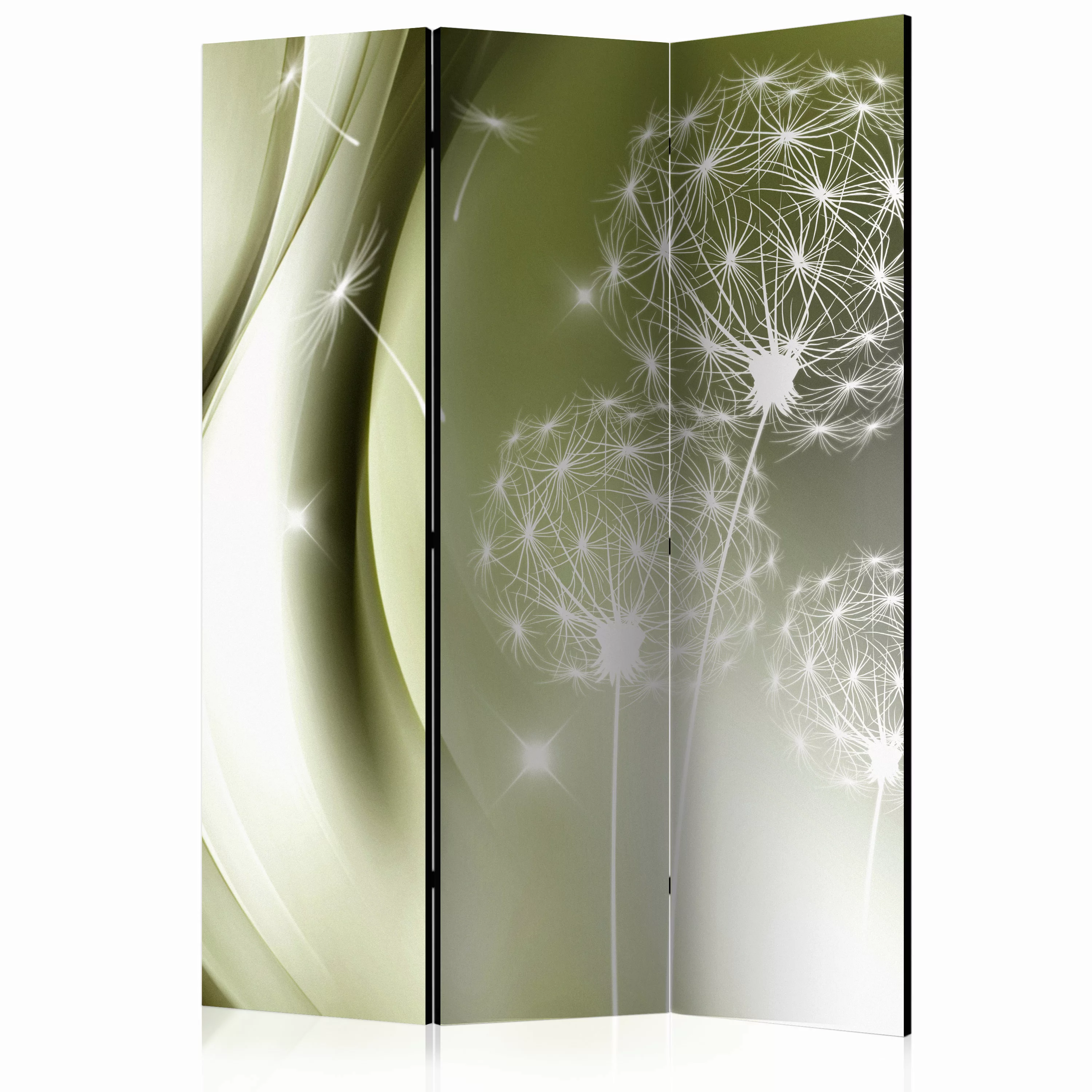 3-teiliges Paravent - Green Gentleness [room Dividers] günstig online kaufen