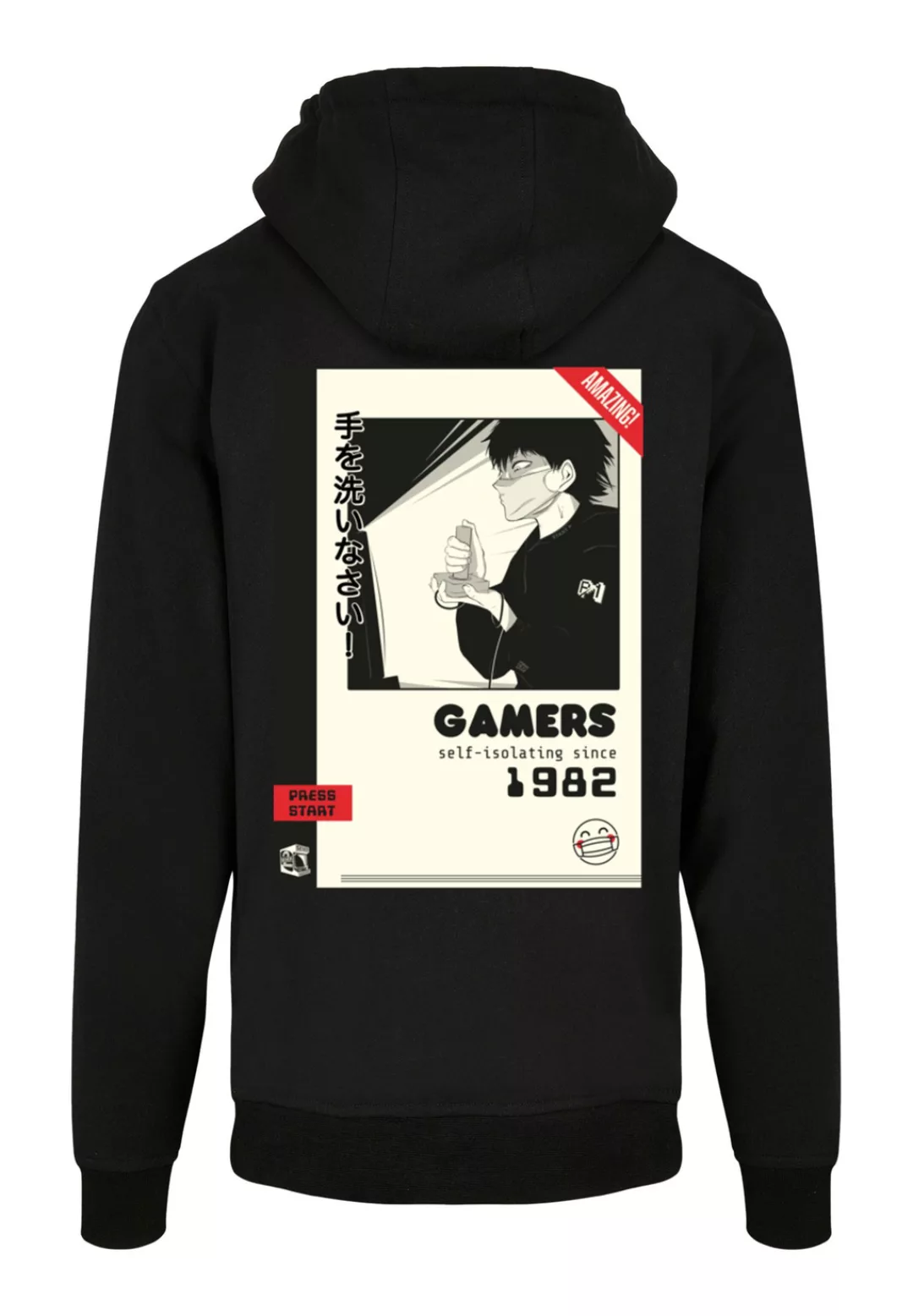 F4NT4STIC Kapuzenpullover "Retro Gaming self-isolating since 1982", Print günstig online kaufen