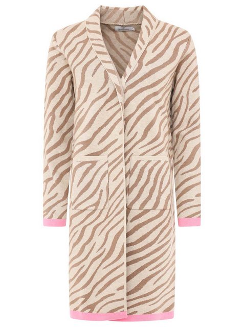 Zwillingsherz Longstrickjacke Zwillingsherz Longstrickjacke Zebra Kante günstig online kaufen