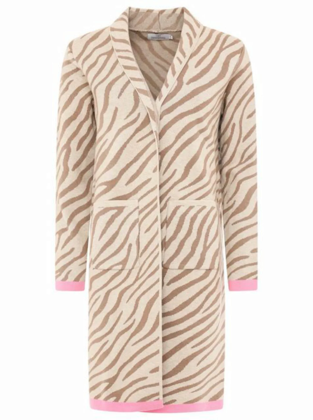 Zwillingsherz Longstrickjacke Zwillingsherz Longstrickjacke Zebra Kante günstig online kaufen