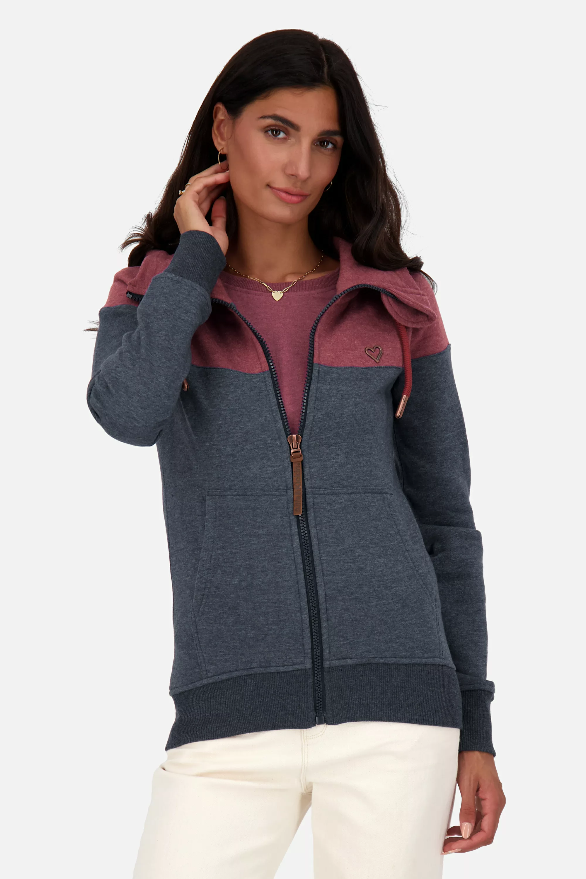 Alife & Kickin Kapuzensweatjacke "PalinaAK A Hooded Sweat Jacket Damen" günstig online kaufen