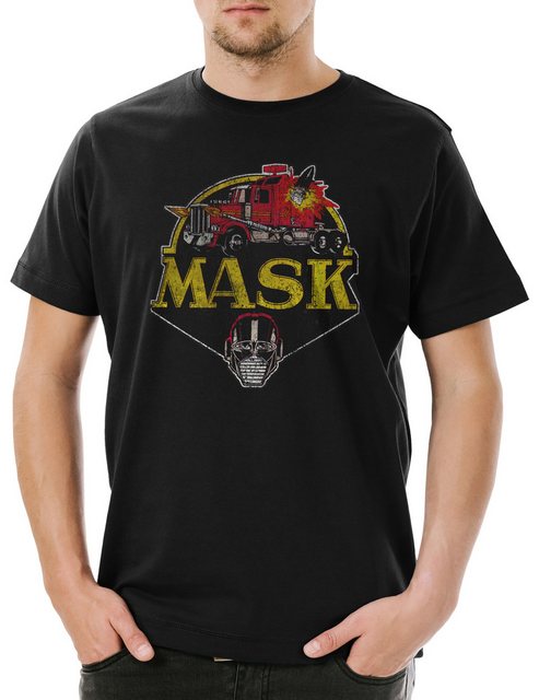 Urban Backwoods Print-Shirt Mask Vintage Logo Herren T-Shirt Venom Kult TV günstig online kaufen