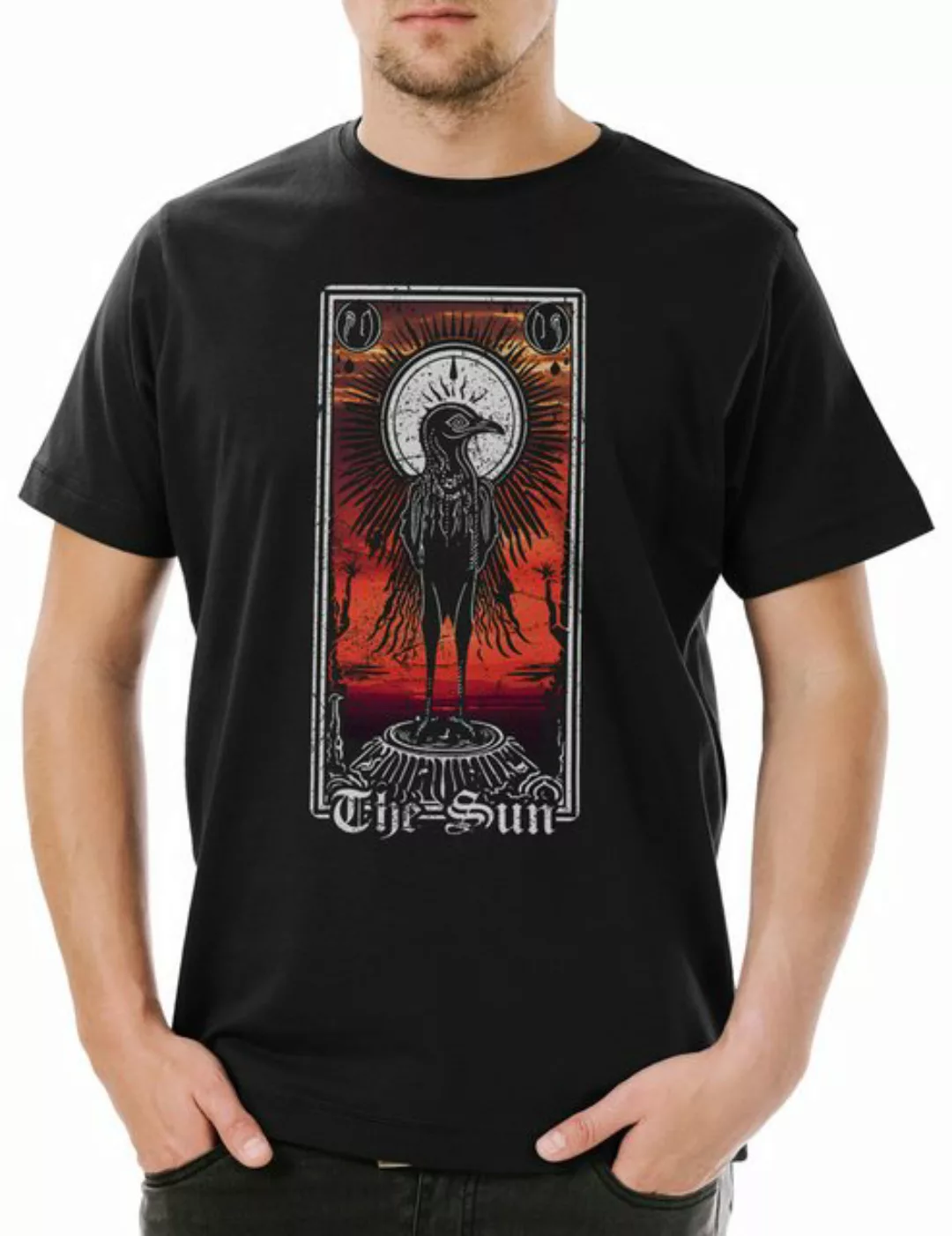 Urban Backwoods Print-Shirt Tarot B The Sun Herren T-Shirt Set Card Karte D günstig online kaufen