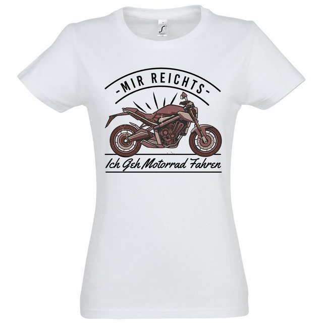 Youth Designz T-Shirt Ich Geh Motorrad Fahren Damen Shirt mit lustigem Bike günstig online kaufen