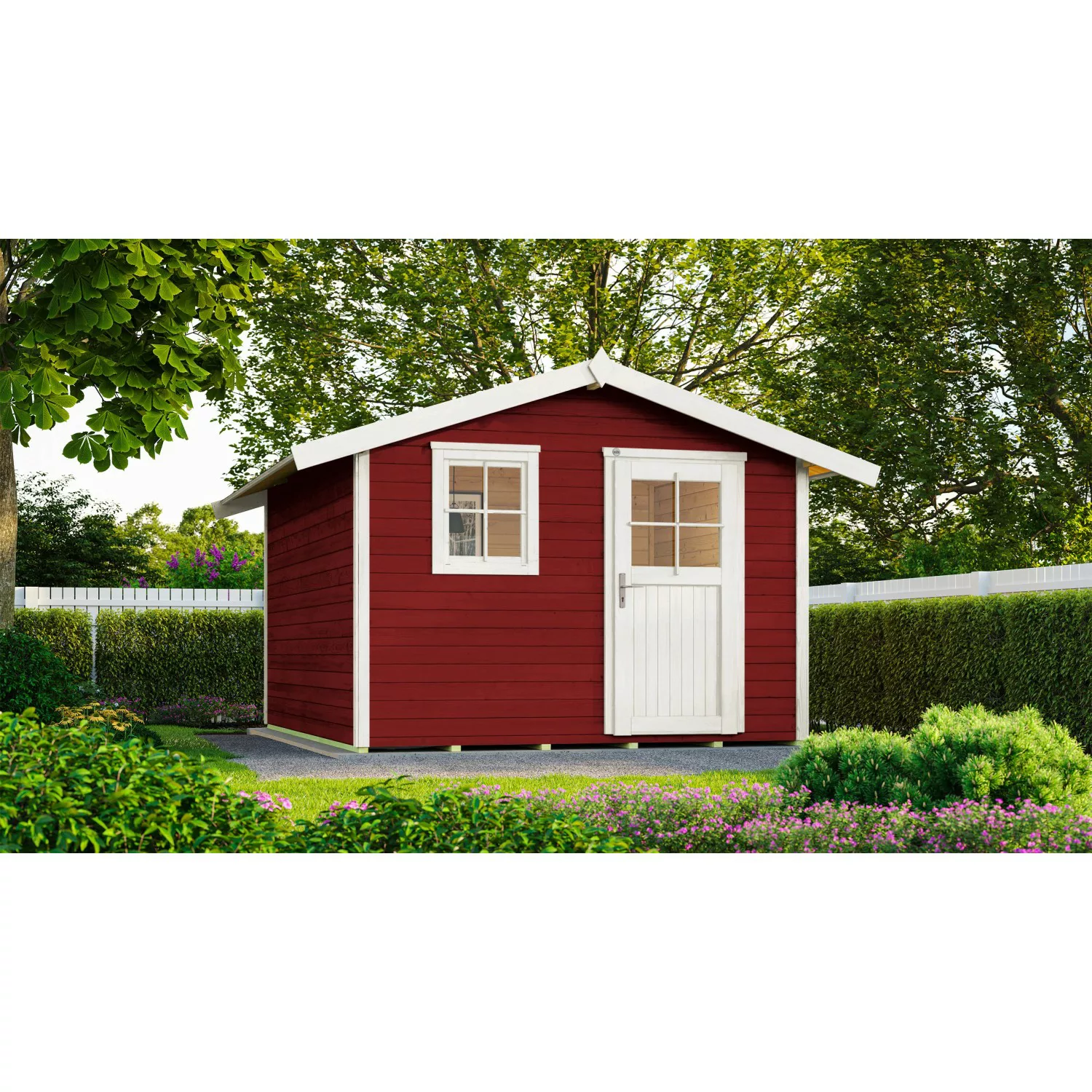 Weka Holz-Gartenhaus/Gerätehaus Satteldach Lasiert 324 cm günstig online kaufen