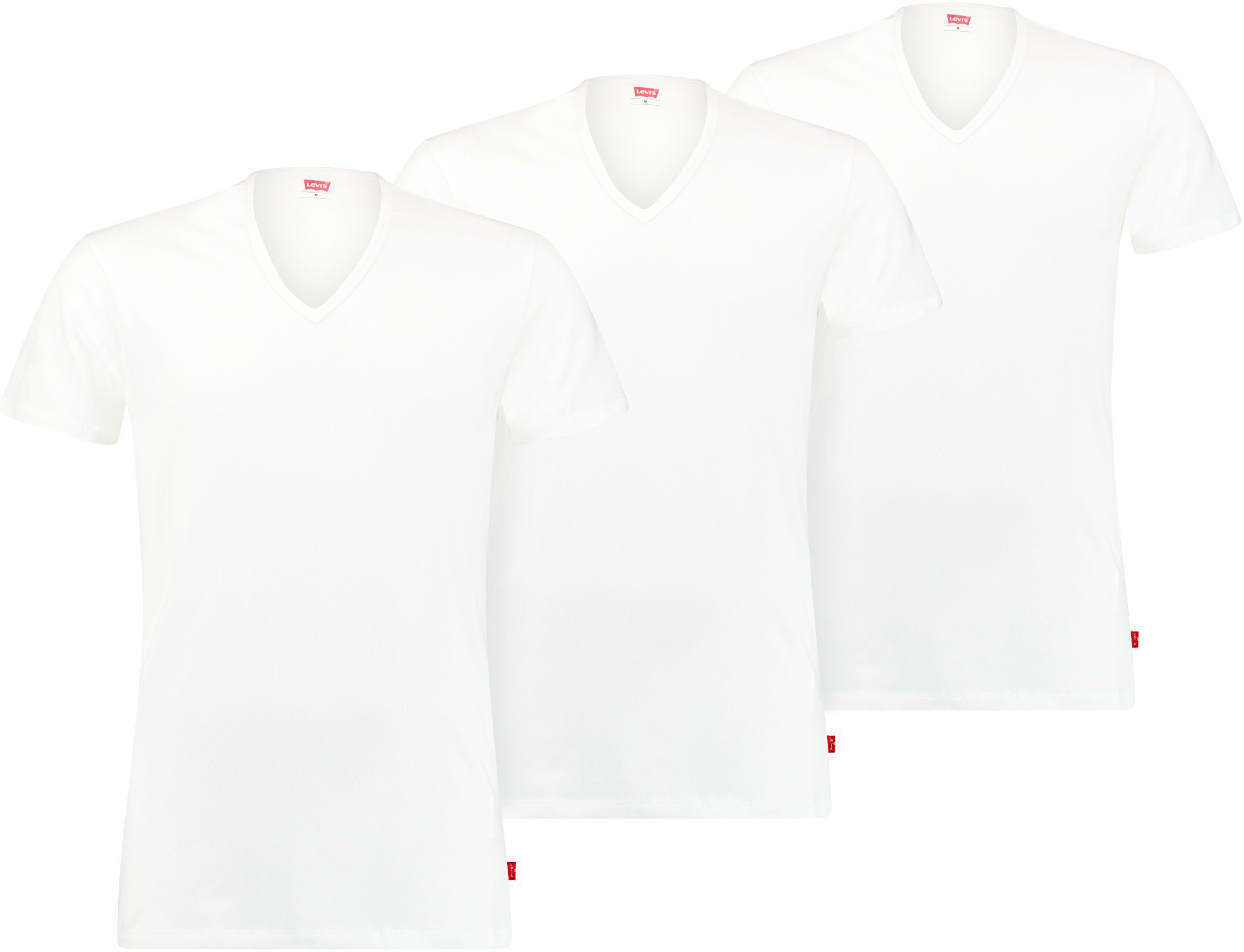 Levis T-Shirt, (Packung, 3er-Pack), mit breitem Logobund günstig online kaufen