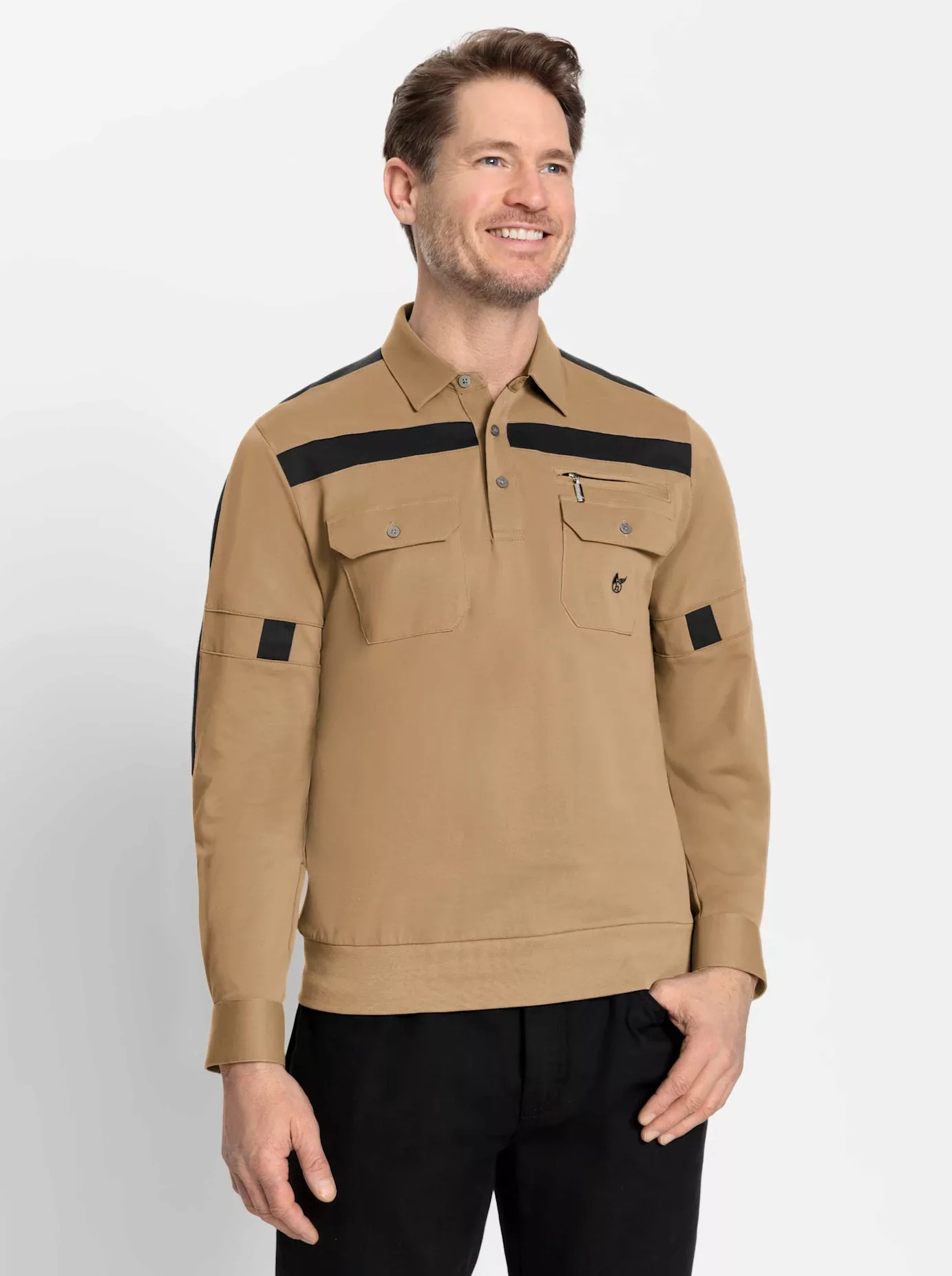 Classic Poloshirt "Langarm-Poloshirt", (1 tlg.) günstig online kaufen