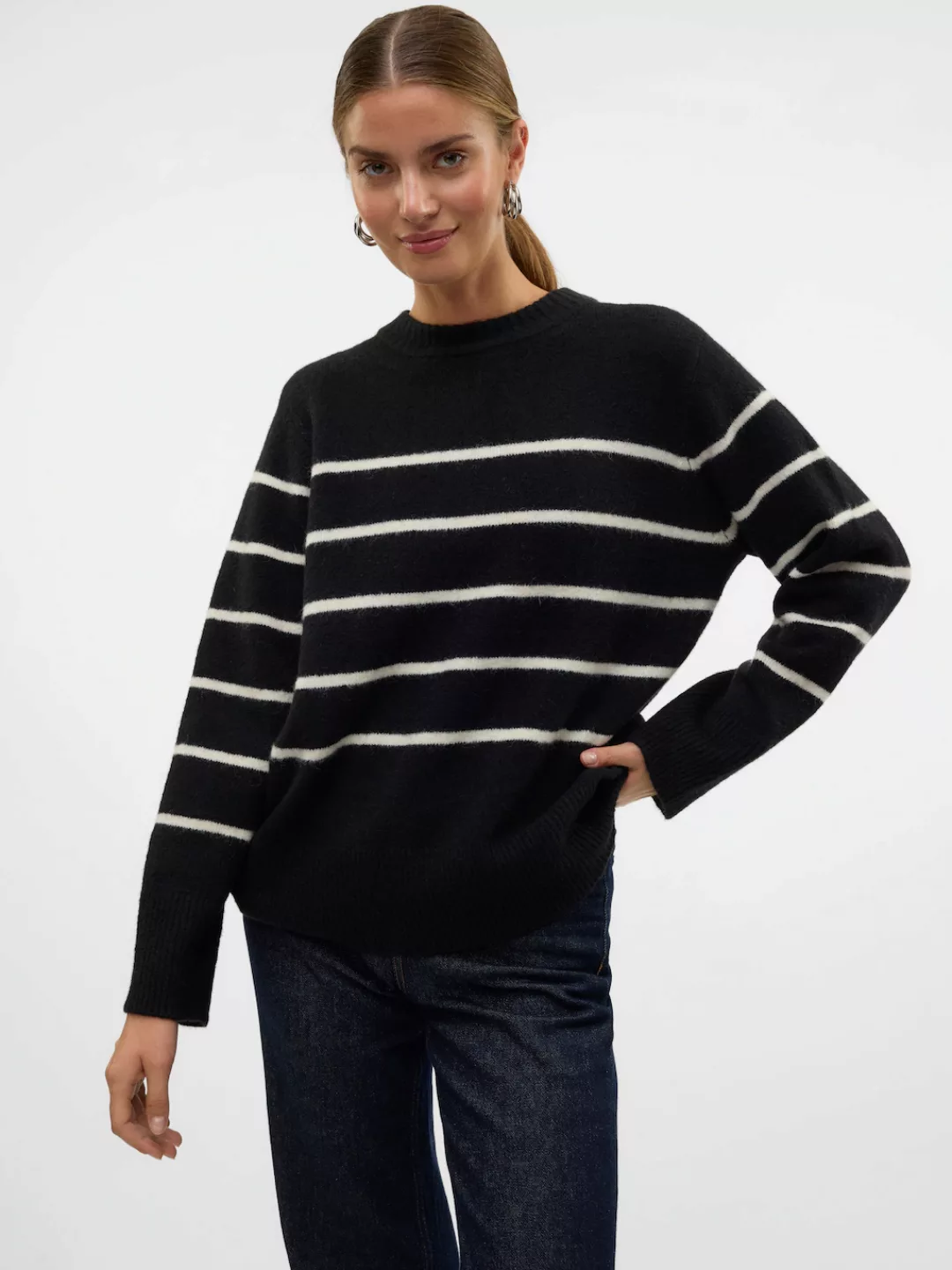 Vero Moda Strickpullover "VMFLAWLESS LS O-NECK PULLOVER GA NOOS" günstig online kaufen