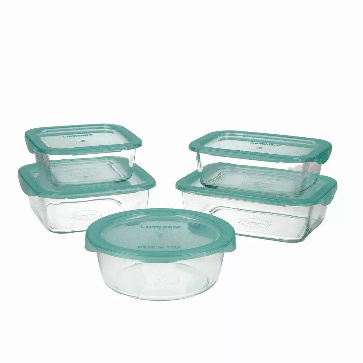 Lunchbox-set Luminarc Keep'n Lagon Kristall Zweifarbig (5 Pcs) günstig online kaufen