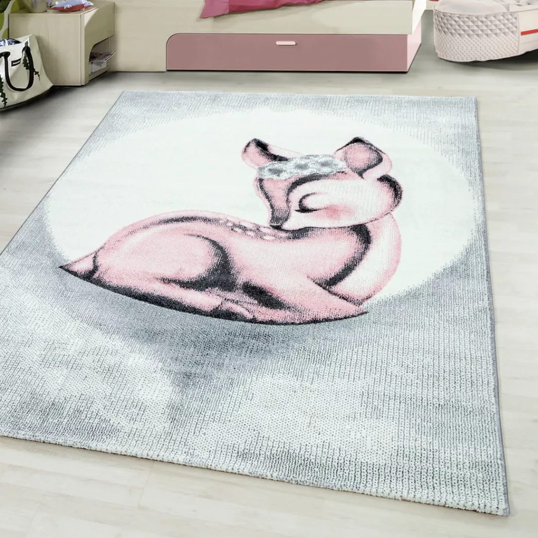 Ayyildiz Teppiche Kinderteppich »Bambi 850«, rechteckig, Rehkitz Motiv, Kur günstig online kaufen