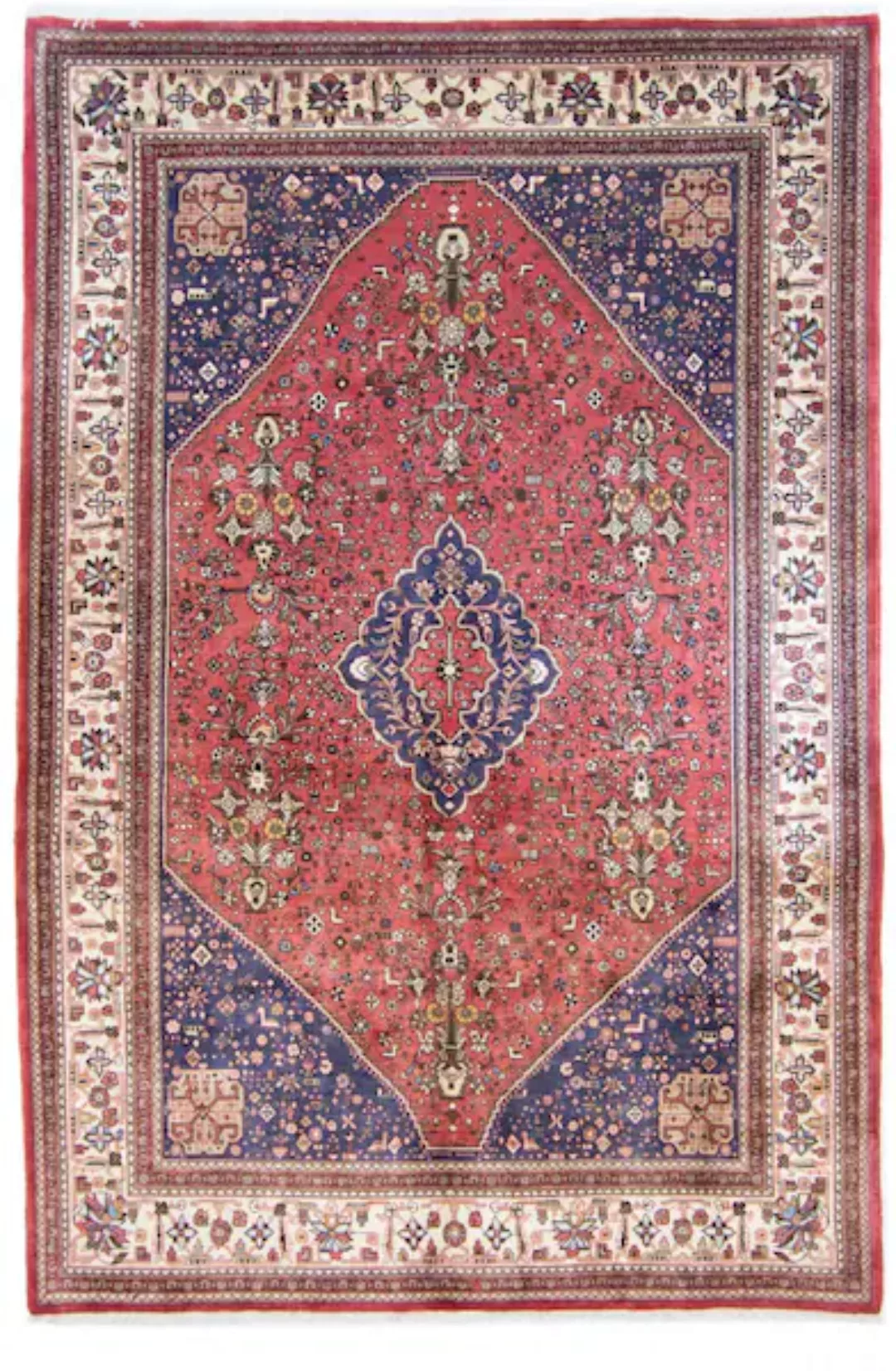 morgenland Wollteppich »Abadeh Medaillon Rosso chiaro 315 x 203 cm«, rechte günstig online kaufen