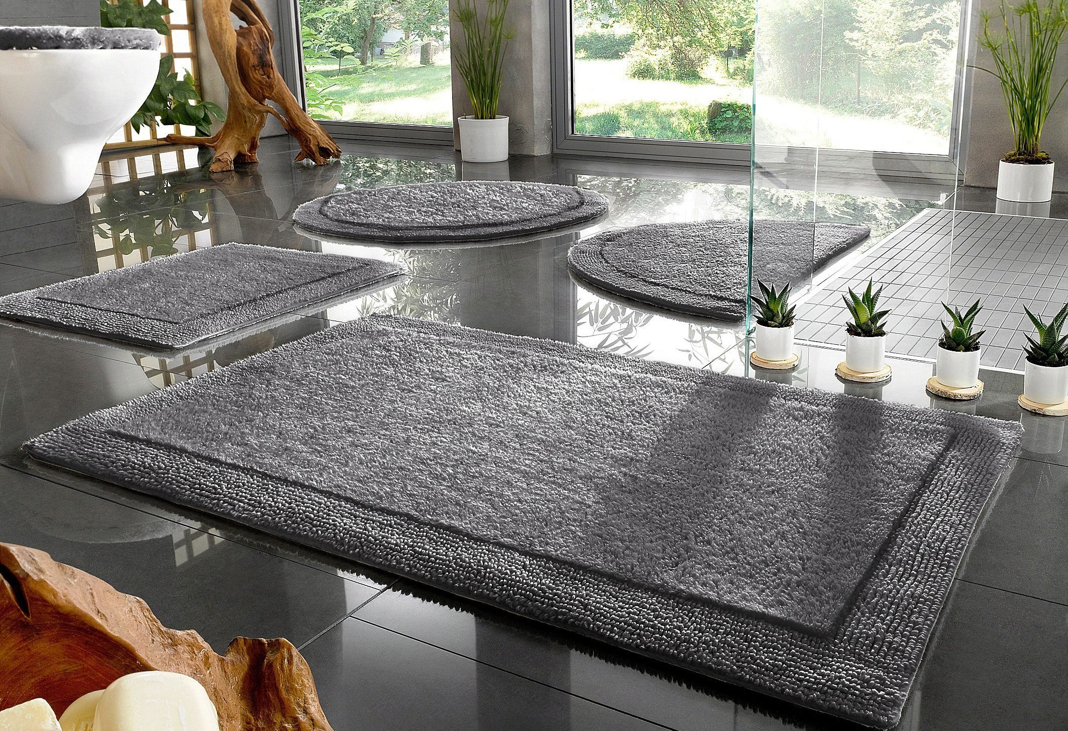 my home Badematte Kapra, Badvorleger, Badezimmer günstig online kaufen