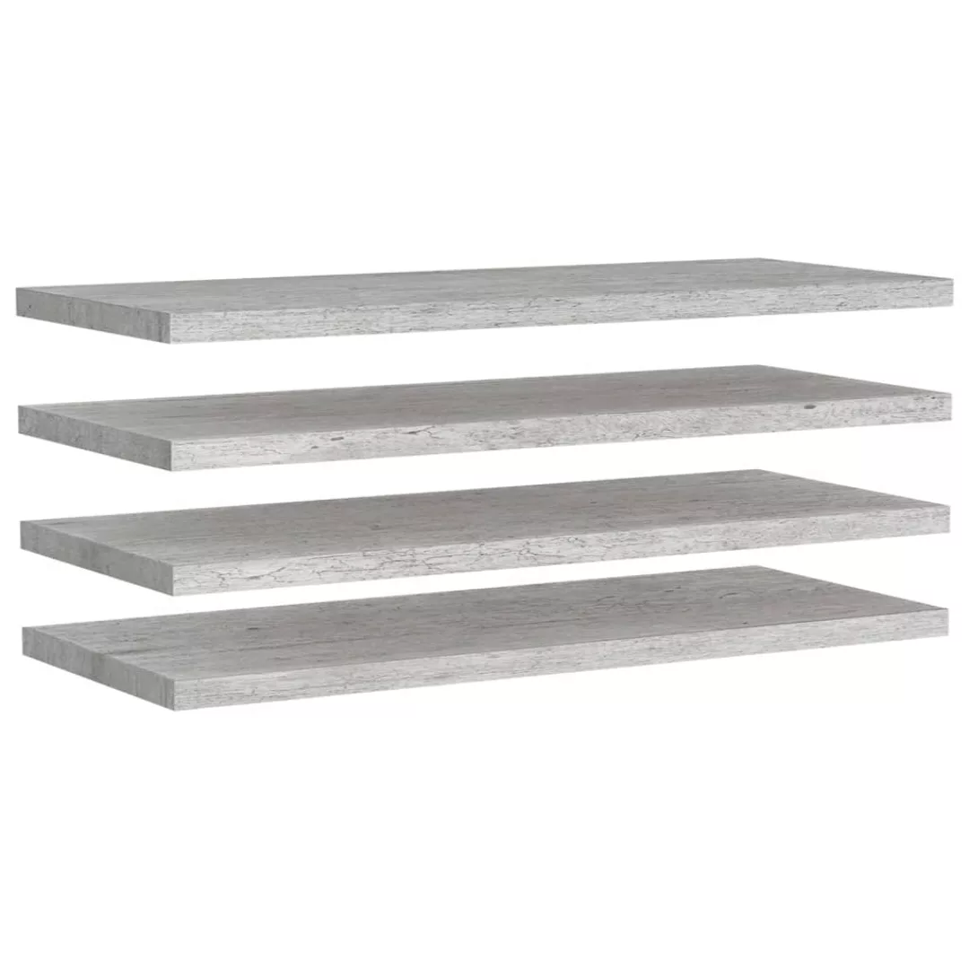 Schweberegale 4 Stk. Betongrau 100x23,5x3,8 Cm Mdf günstig online kaufen