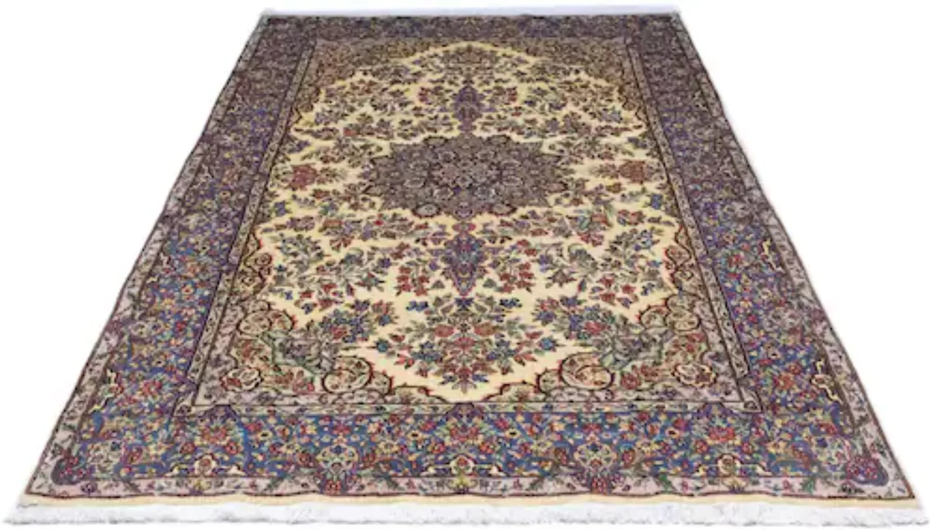 morgenland Wollteppich »Rafsanjan Teppich handgeknüpft beige«, rechteckig günstig online kaufen