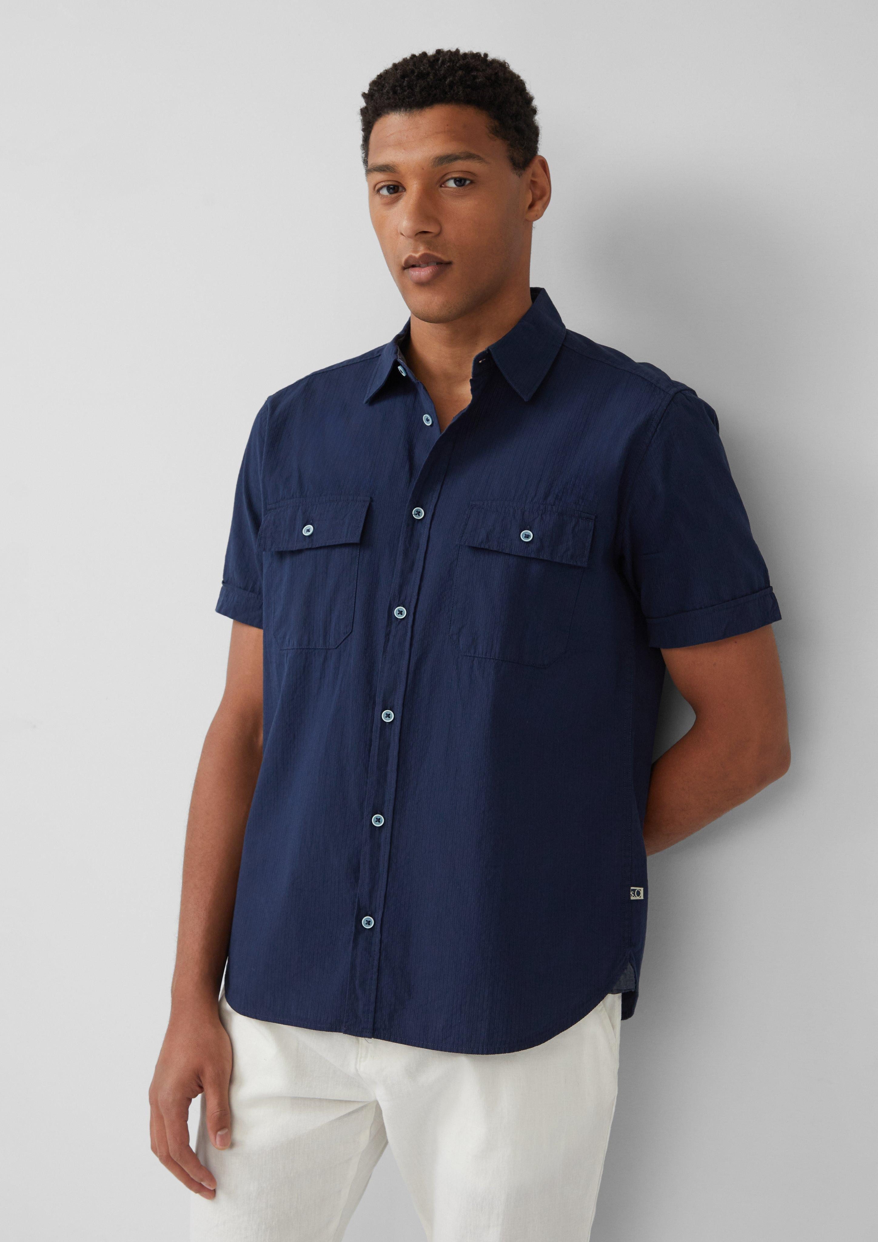 s.Oliver Kurzarmhemd Regular Fit: Kurzarmhemd mit günstig online kaufen