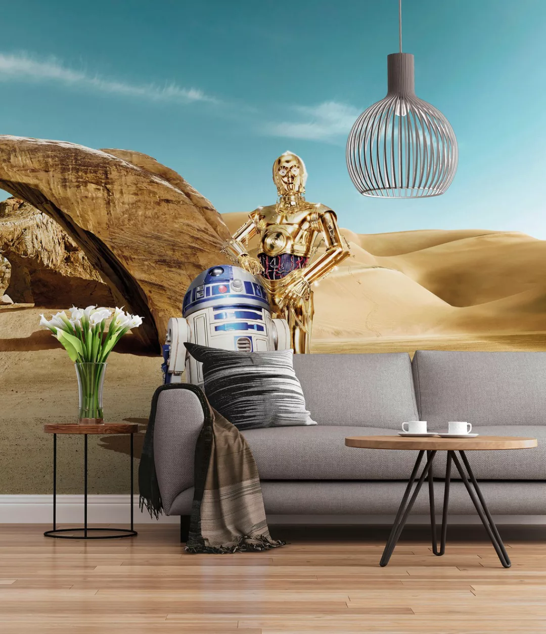 Komar Fototapete »STAR WARS Lost Droids - Größe 368 x 254 cm«, bedruckt, Wo günstig online kaufen