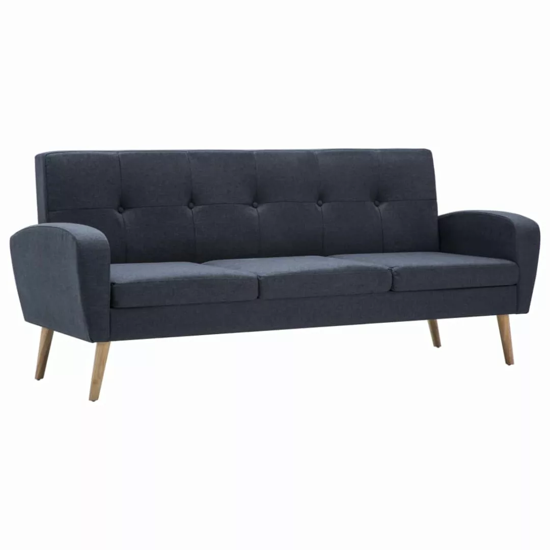 3-sitzer-sofa Stoff Dunkelgrau günstig online kaufen