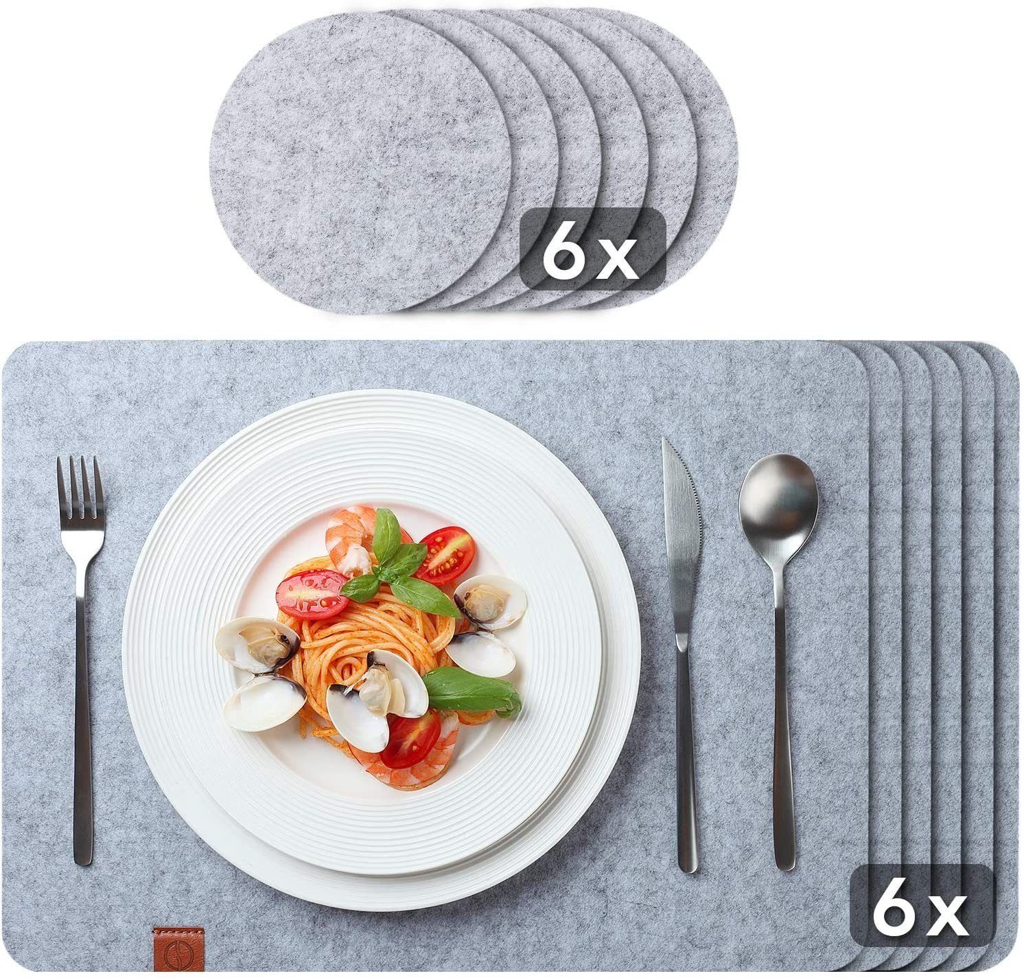Sidorenko Platzset Tischset aus Filz, Rechteckig, günstig online kaufen