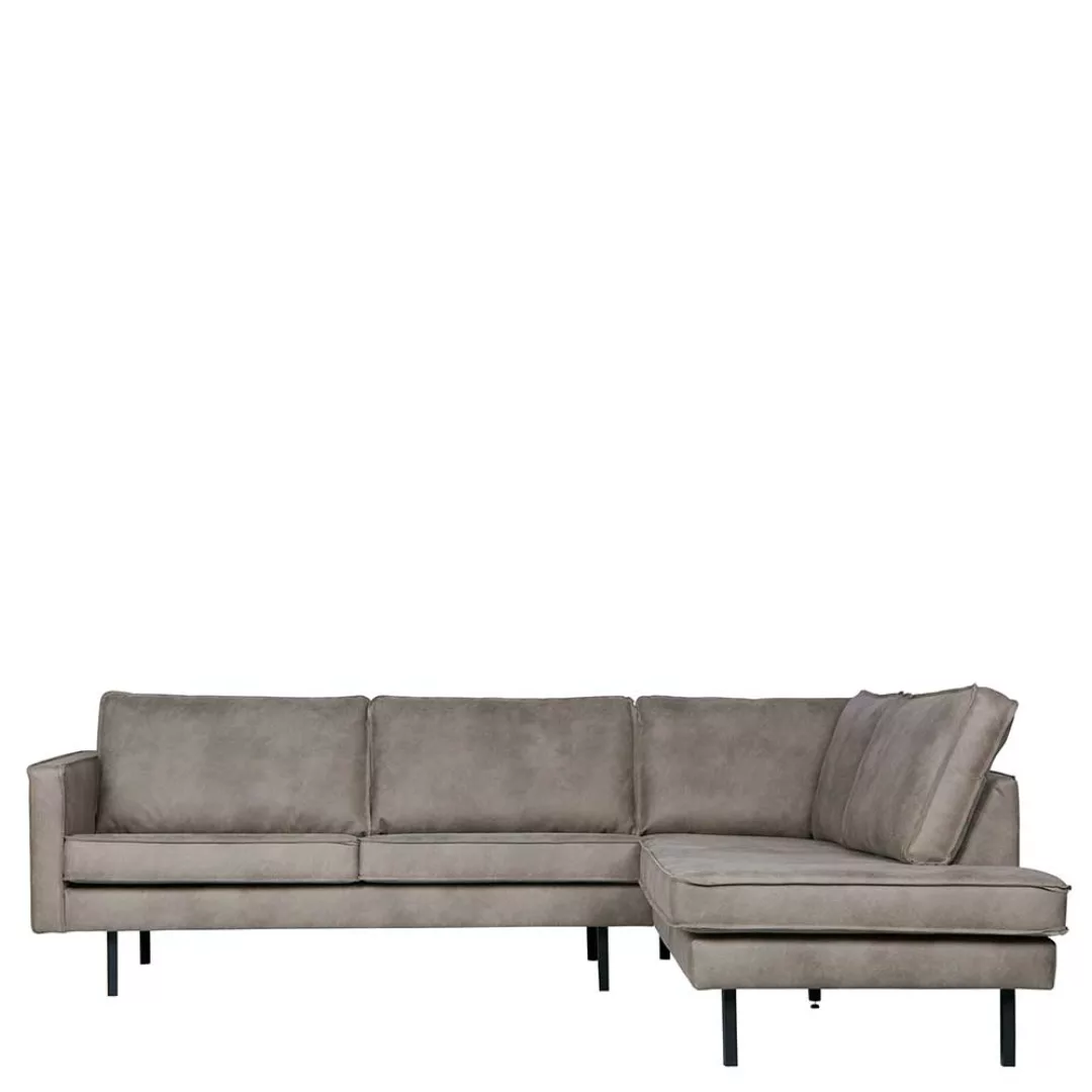 Kunstleder Ecksofa in Grau modern günstig online kaufen