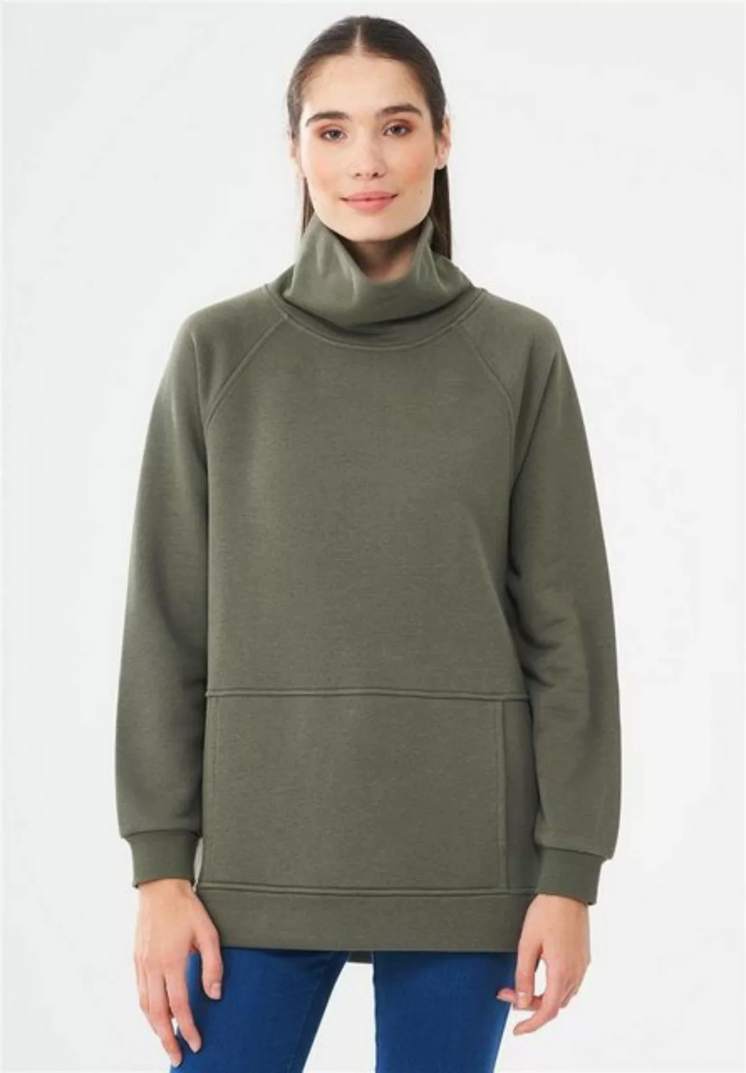 Sweatshirt Aus Bio-baumwolle & Modal Mit Recyceltem Polyester günstig online kaufen