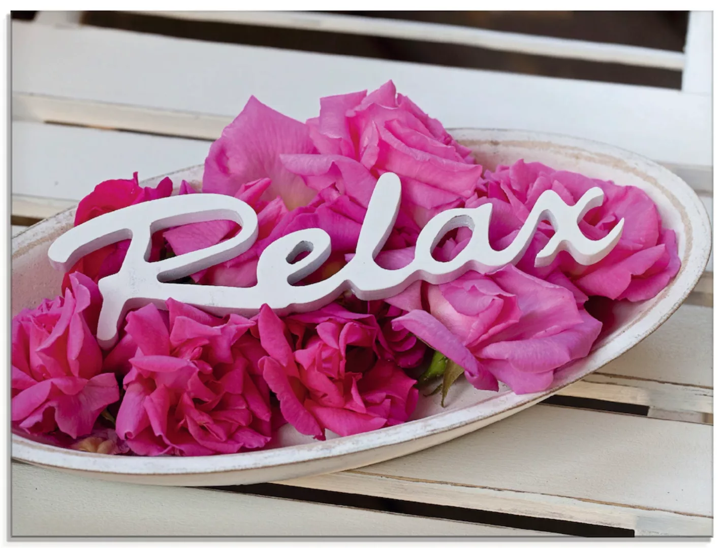 Artland Glasbild "Relax", Sprüche & Texte, (1 St.) günstig online kaufen