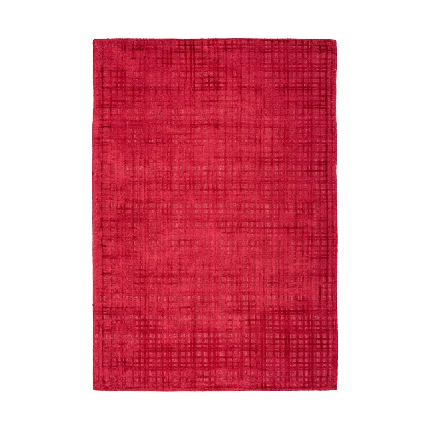 MeGusta Kurzflor Teppich Uni Cherry Viskose 120x170 cm Alma günstig online kaufen
