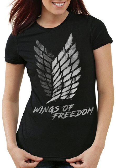 style3 T-Shirt Wings of Freedom aot attack aufklärungstruppe on titan günstig online kaufen