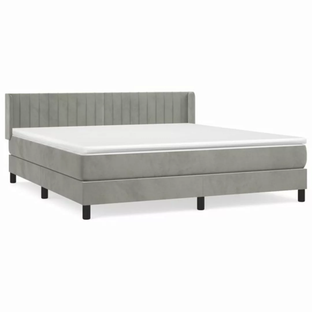 vidaXL Boxspringbett Bett Boxspringbett mit Matratze & Topper Samt verschie günstig online kaufen