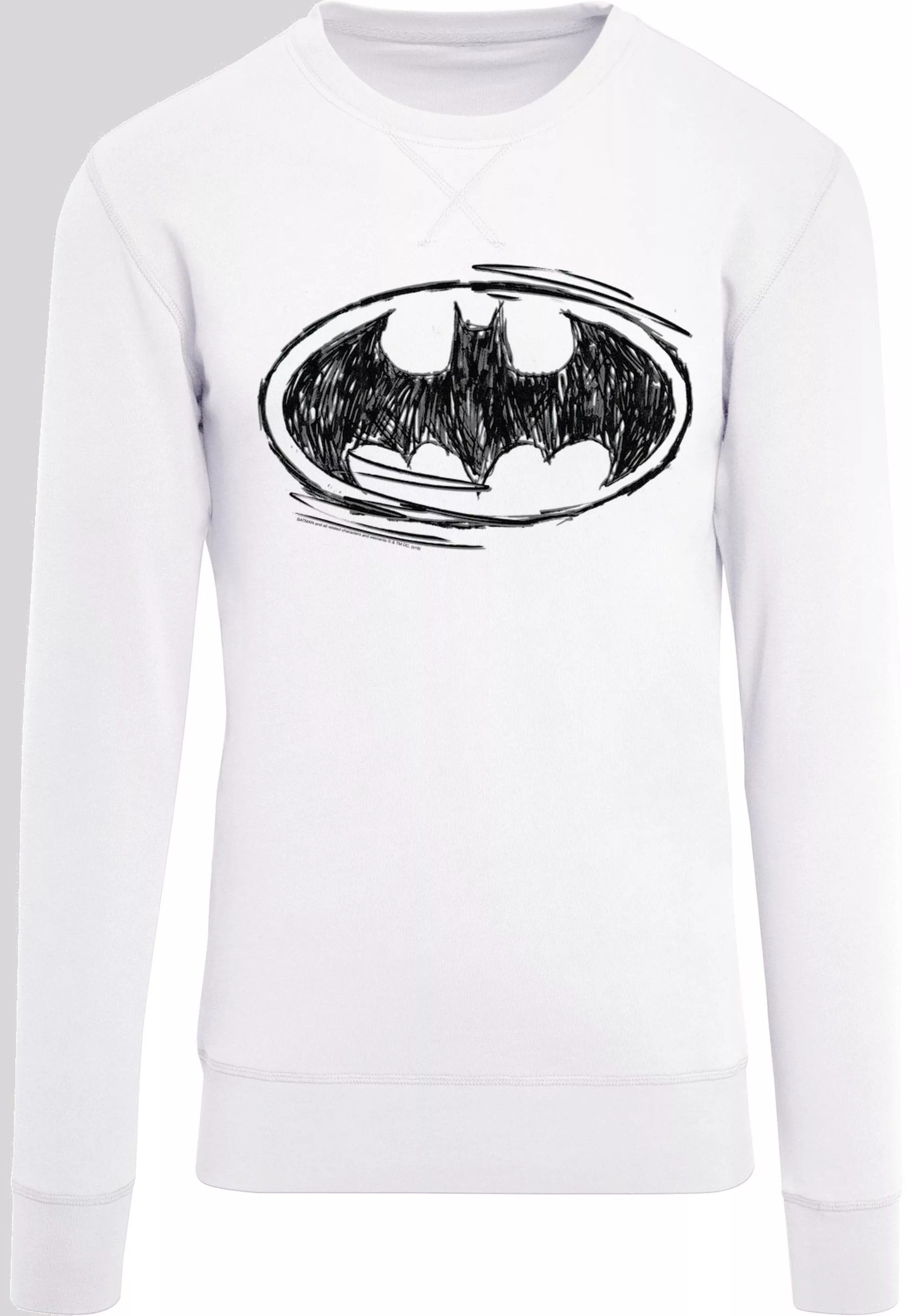 F4NT4STIC Rundhalspullover "F4NT4STIC Herren Batman Sketch Logo with Light günstig online kaufen