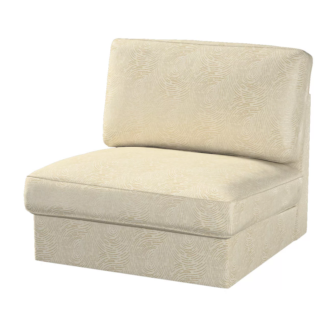 Bezug für Kivik Sessel nicht ausklappbar, beige-golden, Bezug für Sessel Ki günstig online kaufen
