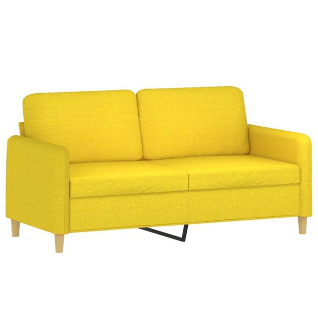 vidaXL Sofa, 2-Sitzer-Sofa Hellgelb 140 cm Stoff günstig online kaufen