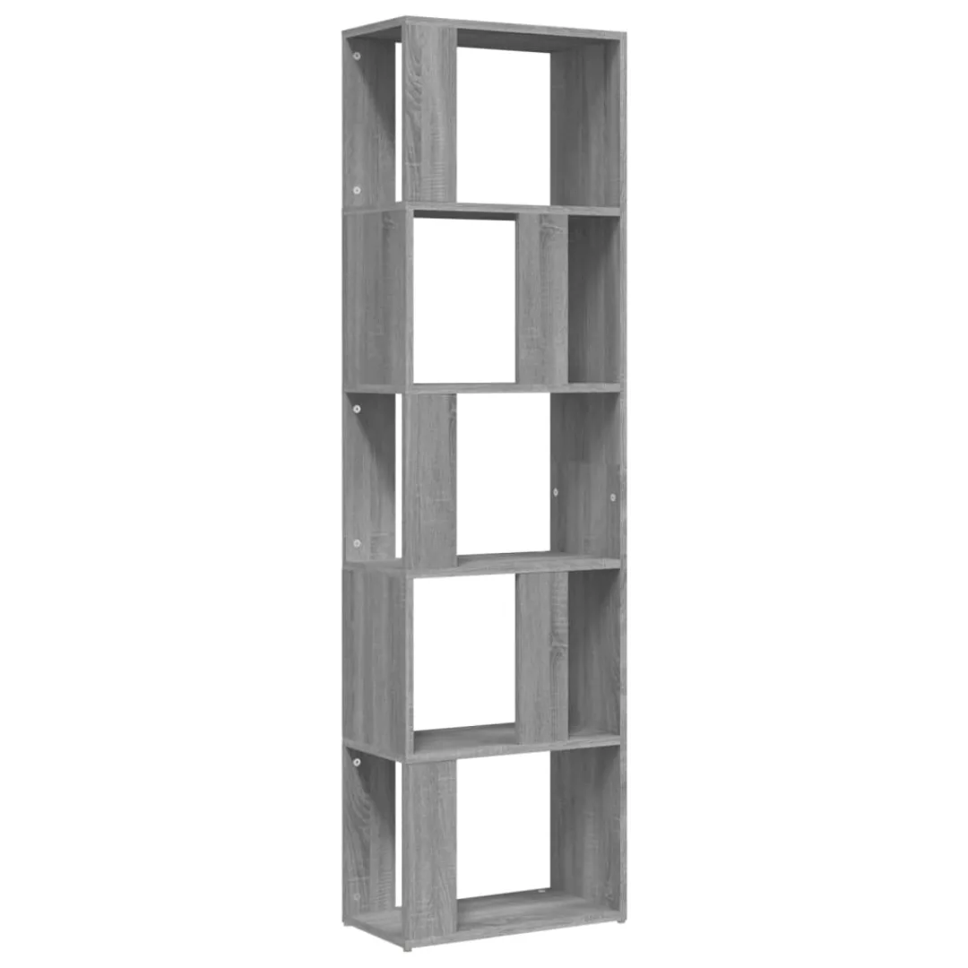 Vidaxl Bücherregal Grau Sonoma 45x24x160 Cm Holzwerkstoff günstig online kaufen